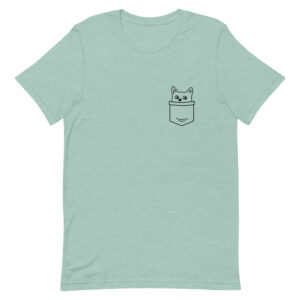 Unisex-T-Shirt “Katze in Tasche”